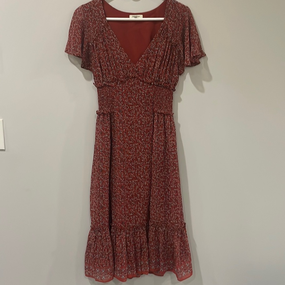 Max Studio Flutter Sleeve Ruffle Dress *new*